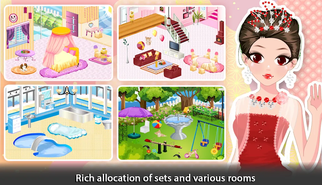 Girl Doll House - Room Design  [МОД Menu] Screenshot 4