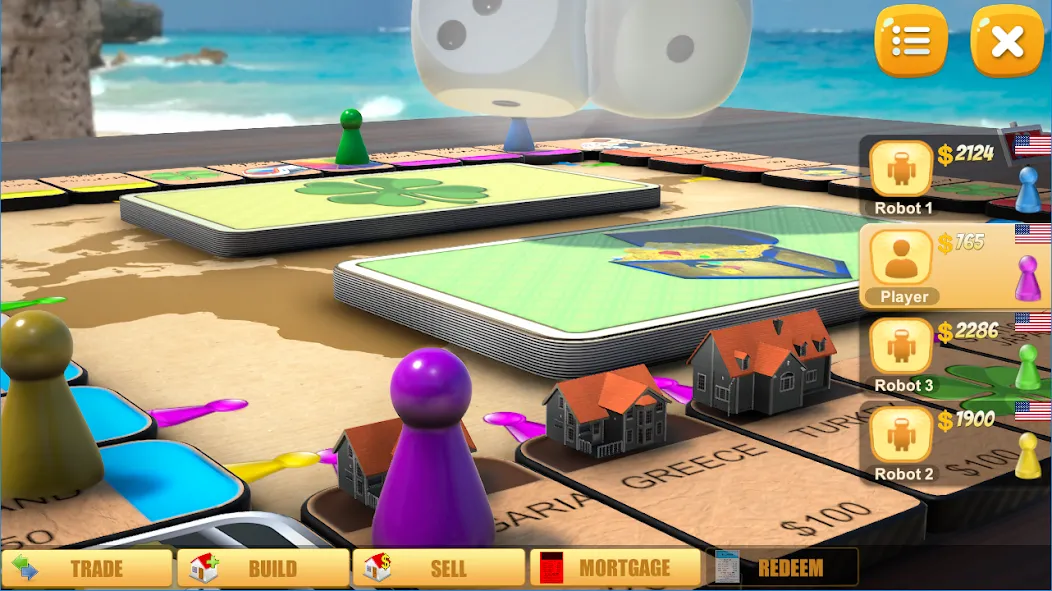 Rento - Dice Board Game Online  [МОД Бесконечные монеты] Screenshot 2