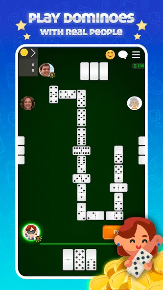 Dominoes Online - Classic Game (Домино Онлайн)  [МОД Бесконечные монеты] Screenshot 1