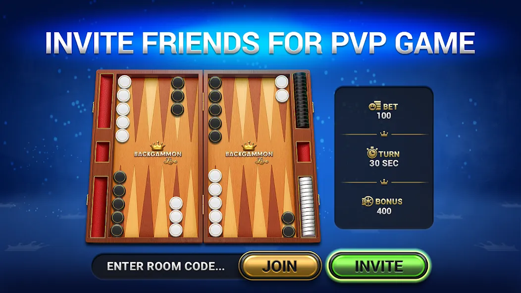 Backgammon Live - Online Games (Бэкгаммон Лайв)  [МОД Меню] Screenshot 1