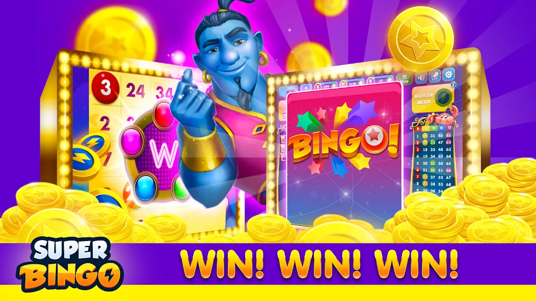 Super Bingo HD - Bingo Games (упер Бинго )  [МОД Бесконечные деньги] Screenshot 5