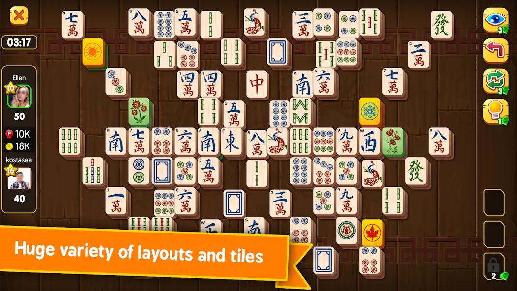 Mahjong Duels (Маджонг Дуэли)  [МОД Unlimited Money] Screenshot 1