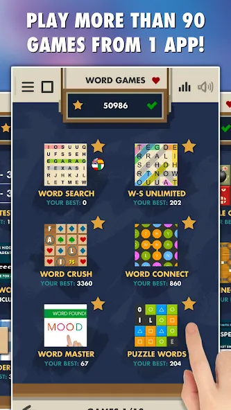 Word Games 101-in-1 (Уорд Геймс 100)  [МОД Menu] Screenshot 1