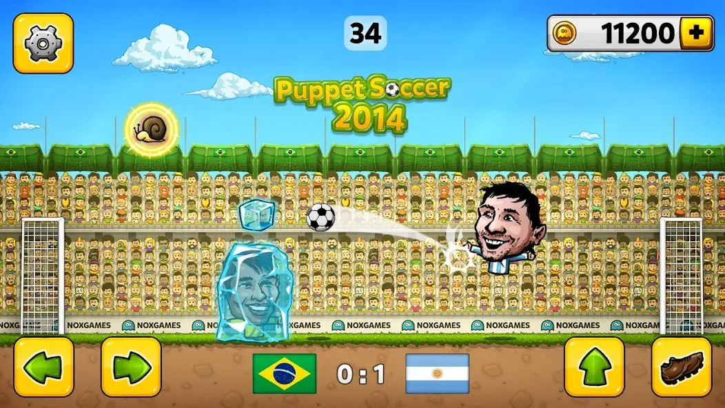 Puppet Soccer - Football  [МОД Бесконечные деньги] Screenshot 1