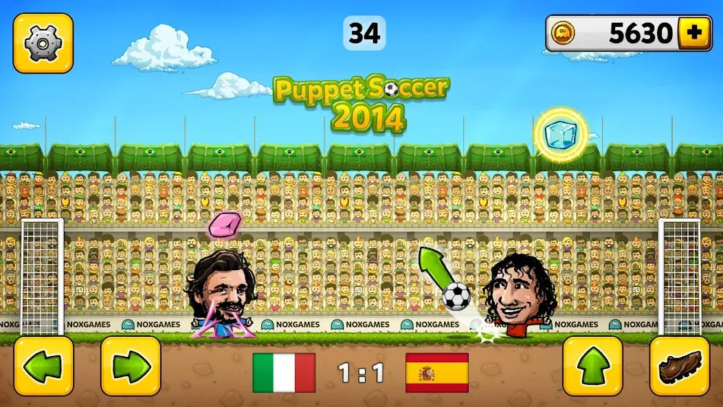 Puppet Soccer - Football  [МОД Бесконечные деньги] Screenshot 3