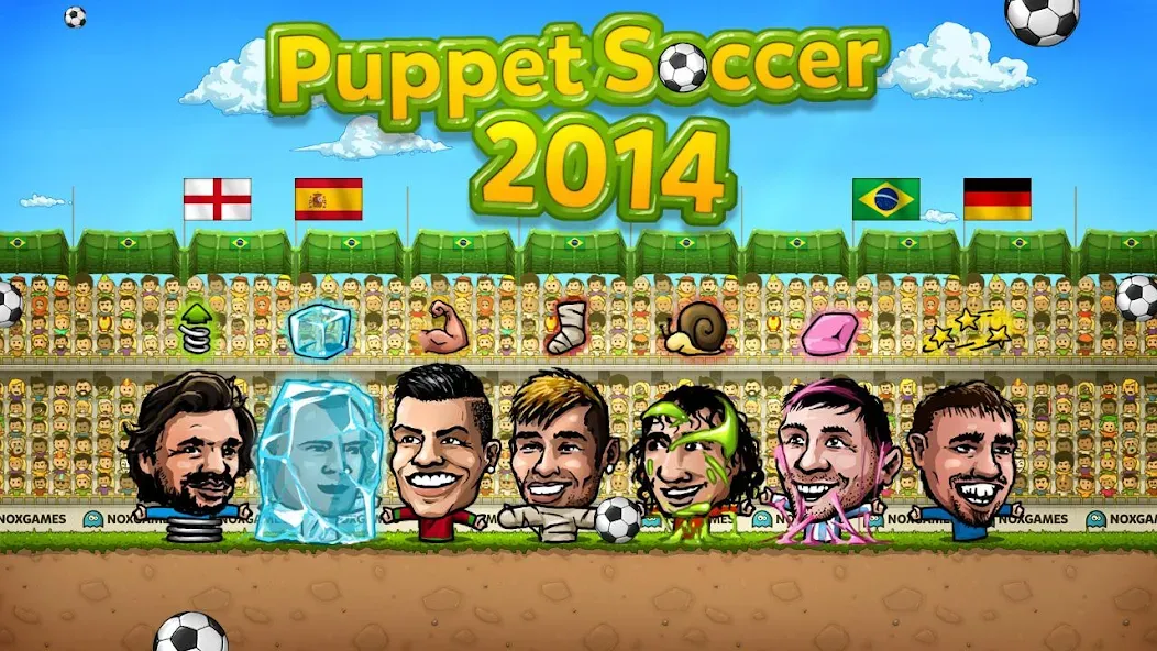 Puppet Soccer - Football  [МОД Бесконечные деньги] Screenshot 4