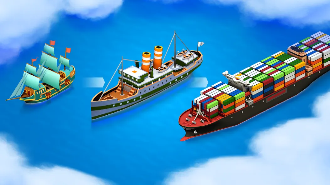 Sea Port: Cargo Boat Tycoon (Си Порт)  [МОД Много денег] Screenshot 2