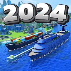 Взломанная Sea Port: Cargo Boat Tycoon (Си Порт)  [МОД Много денег] - стабильная версия apk на Андроид