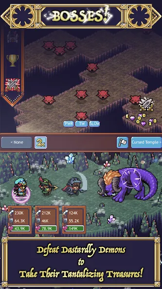 Cave Heroes:Idle Dungeon RPG (Кейв Хероес)  [МОД Menu] Screenshot 2