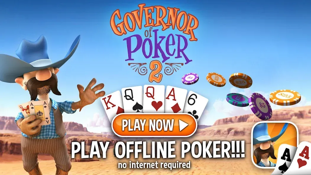 Governor of Poker 2 - Offline  [МОД Меню] Screenshot 1