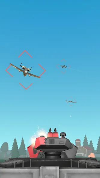 Air Defense: Airplane Shooting (Эйр Дефенс)  [МОД Много денег] Screenshot 1