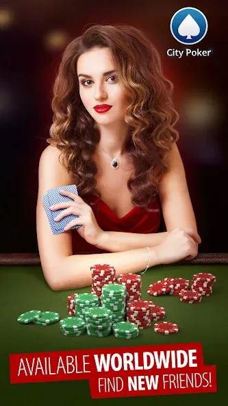 City Poker: Holdem, Omaha (Сити Покер)  [МОД Unlimited Money] Screenshot 1