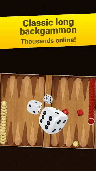 Backgammon Long Arena  [МОД Бесконечные монеты] Screenshot 1