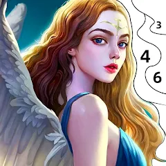 Скачать взломанную Angel & Devil Paint by Number  [МОД Unlocked] - стабильная версия apk на Андроид