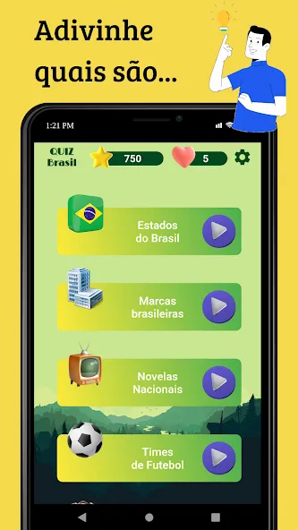 Quiz Brasil (Квиз Бразилия)  [МОД Меню] Screenshot 2