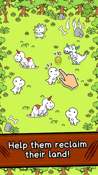 Dino Evolution: Dinosaur Game (Дино Эволюшн)  [МОД Бесконечные деньги] Screenshot 2