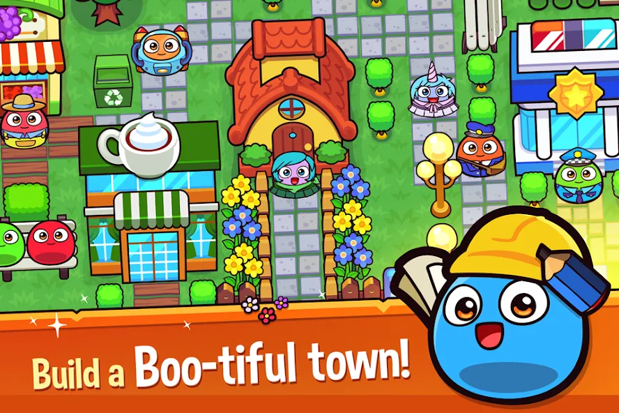 My Boo Town: City Builder Game (Май Бу Таун)  [МОД Бесконечные деньги] Screenshot 2