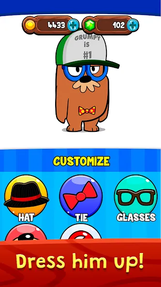 My Grumpy: Funny Virtual Pet (Май Грампи)  [МОД Бесконечные монеты] Screenshot 3