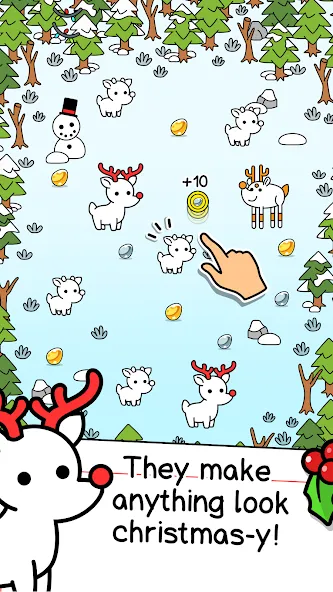 Reindeer Evolution: Idle Game (Рейндир Эволюция)  [МОД Бесконечные монеты] Screenshot 2