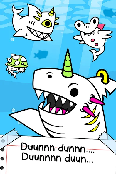 Shark Evolution: Idle Game (Шарк Эволюшн)  [МОД Mega Pack] Screenshot 1