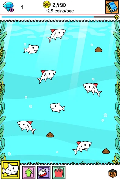 Shark Evolution: Idle Game (Шарк Эволюшн)  [МОД Mega Pack] Screenshot 5