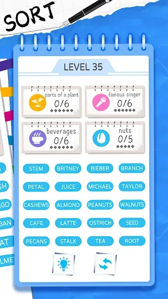 Word Sort: Association Connect (Соннект Колорс)  [МОД Меню] Screenshot 2