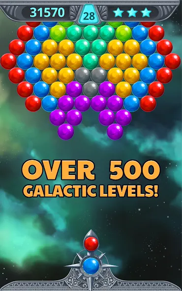 Bubble Shooter Space (Бубль шутер спейс)  [МОД Unlocked] Screenshot 1