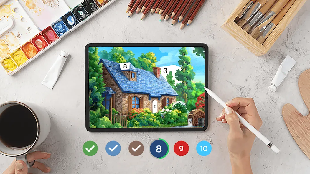 Tap Color Pro: Color By Number (Тап Колор Про)  [МОД Бесконечные монеты] Screenshot 1