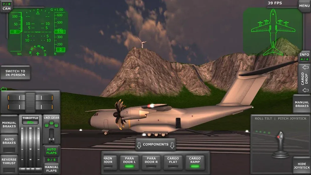 Turboprop Flight Simulator (Турбовинтовой симулятор полета 3D)  [МОД Много денег] Screenshot 2