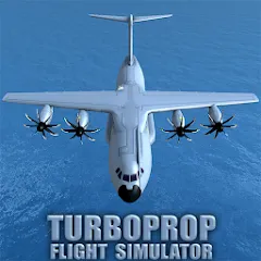 Скачать взлом Turboprop Flight Simulator (Турбовинтовой симулятор полета 3D)  [МОД Много денег] - последняя версия apk на Андроид