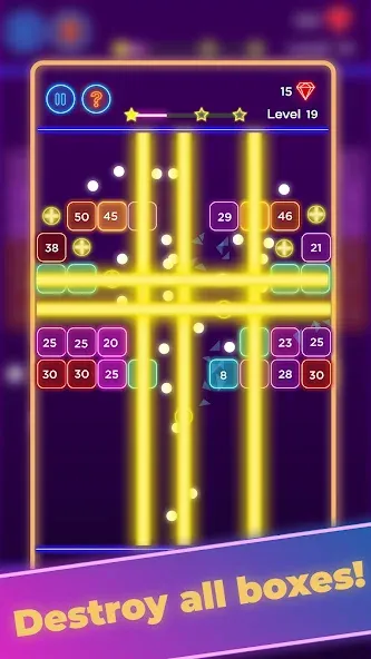 Brick Breaker - Neon Bricks  [МОД Бесконечные деньги] Screenshot 3