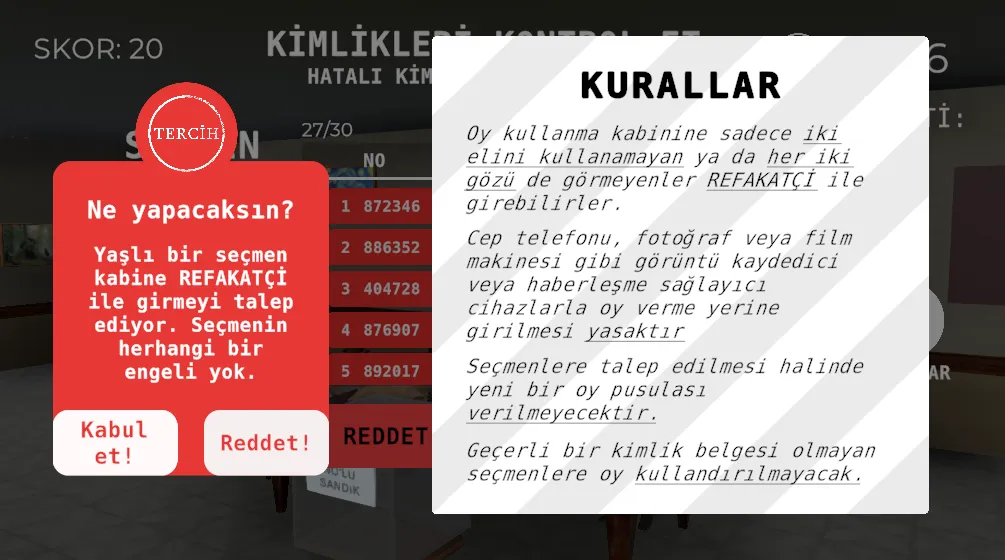 Seçim 2023 Müşahit oyunu  [МОД Unlimited Money] Screenshot 5