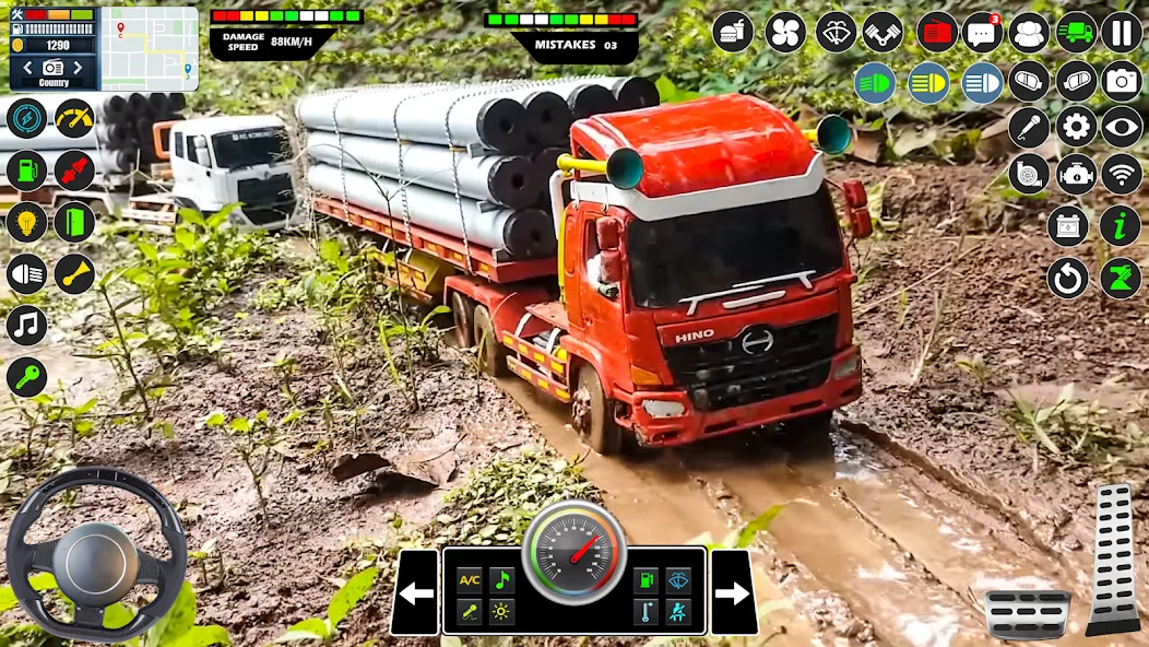 Mud Truck Runner Simulator 3D  [МОД Много монет] Screenshot 2