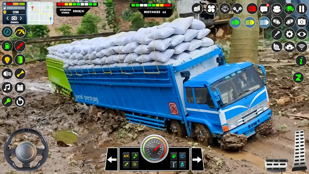 Mud Truck Runner Simulator 3D  [МОД Много монет] Screenshot 5