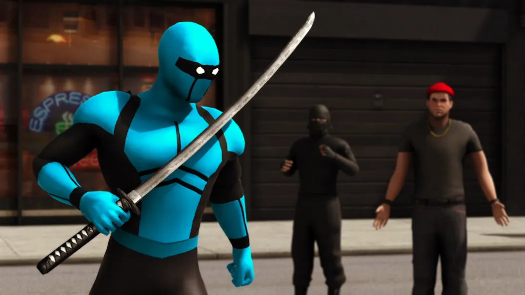 Blue Ninja : Superhero Game (Блу Ниндзя)  [МОД Много монет] Screenshot 2