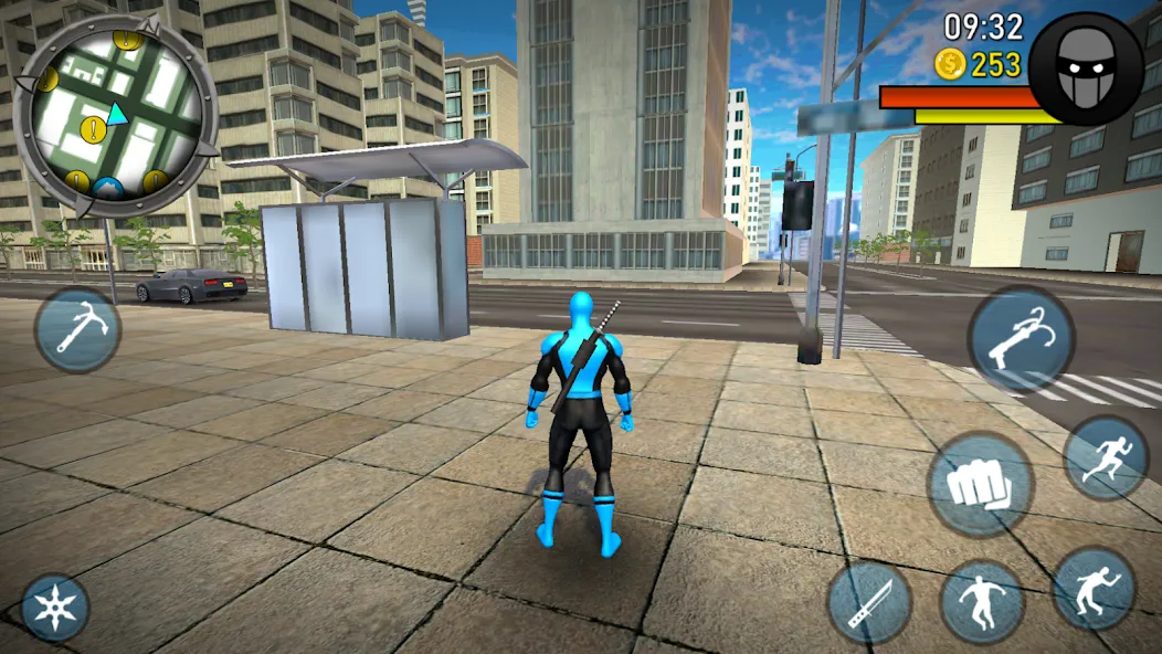 Blue Ninja : Superhero Game (Блу Ниндзя)  [МОД Много монет] Screenshot 4