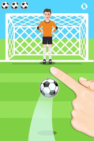 Penalty Shootout Game Offline (Пенальти игра без подключения к интернету)  [МОД Много монет] Screenshot 2