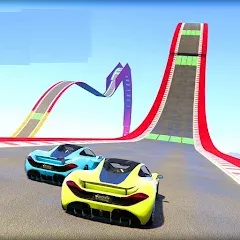 Скачать взломанную Mega Ramp Car Offline Games  [МОД Меню] - последняя версия apk на Андроид