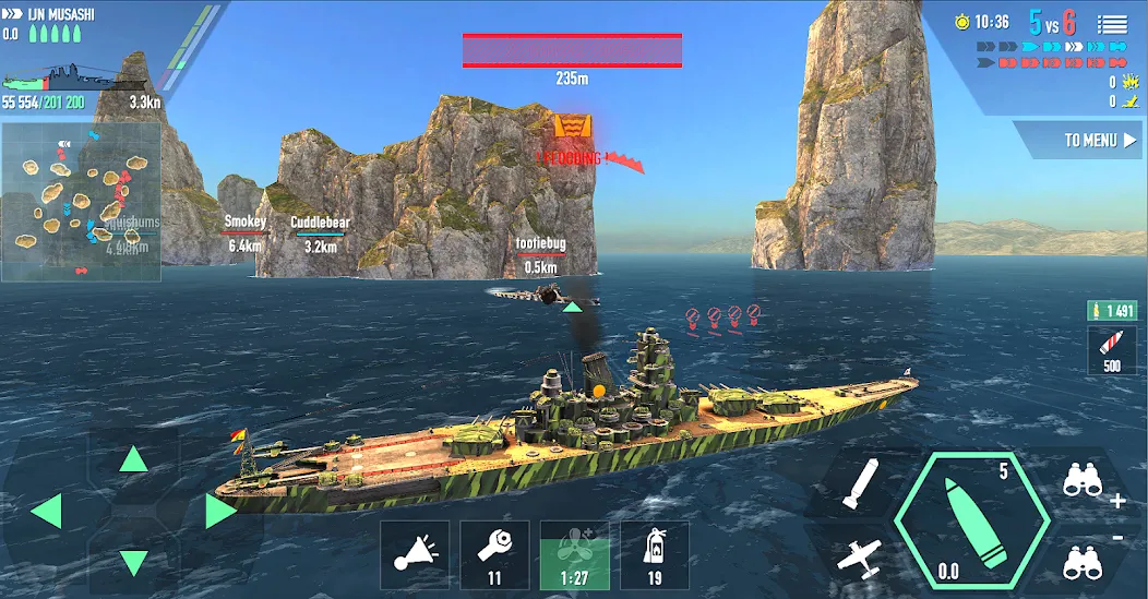 Battle of Warships: Online (Баттл оф Уоршипс)  [МОД Menu] Screenshot 4