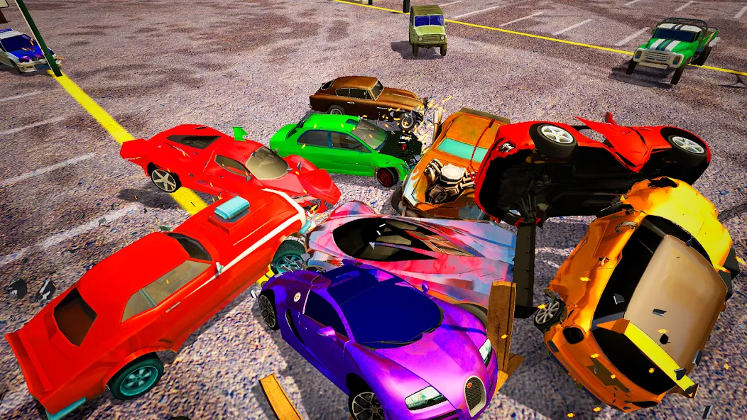 Demolition Derby Mad Car Crash (Дерби Деструкция Симулятор)  [МОД Mega Pack] Screenshot 2