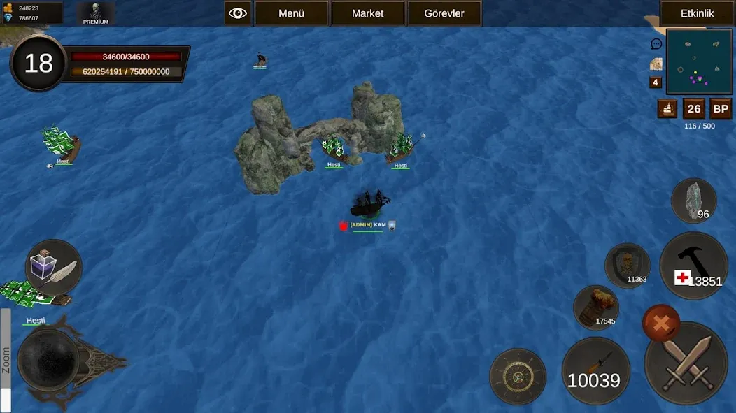 Naval Battle Online (Навальное Сражение Онлайн)  [МОД Бесконечные деньги] Screenshot 1