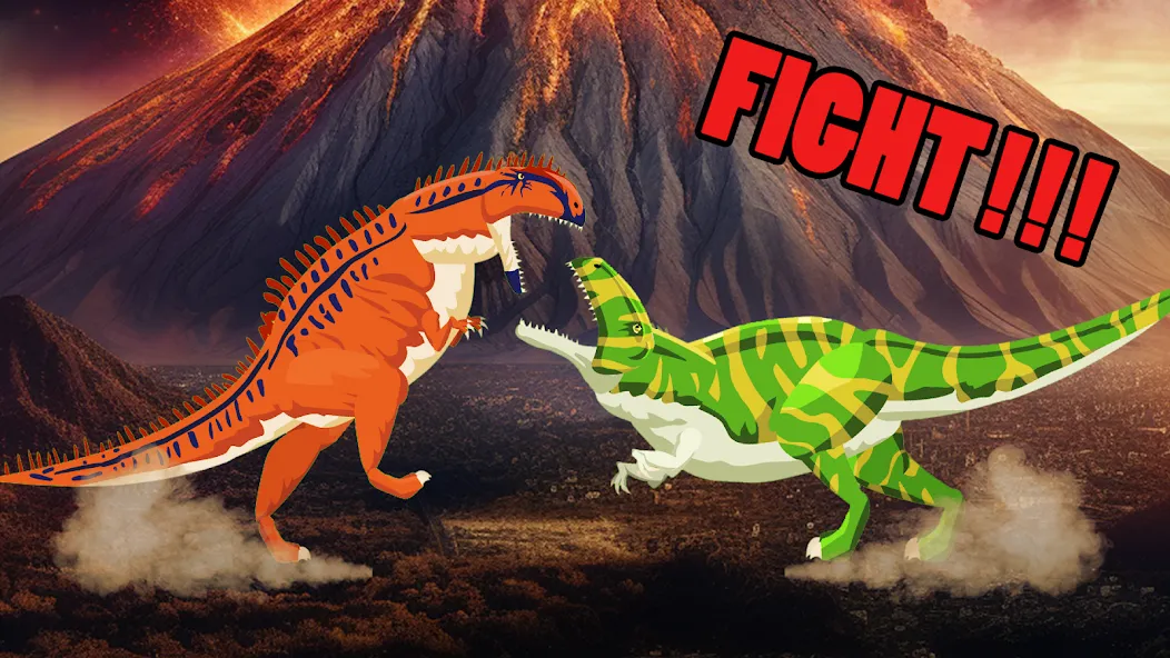 T-Rex Fights More Dinosaurs  [МОД Много монет] Screenshot 3