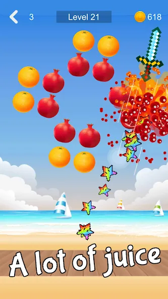 Fruit Sniper (Фрут Снайпер)  [МОД Бесконечные деньги] Screenshot 2