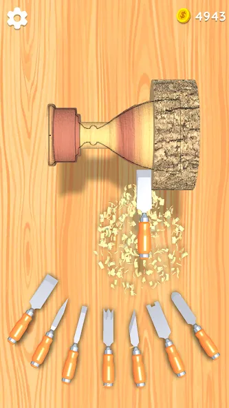 Wood Turning 3D - Carving Game  [МОД Все открыто] Screenshot 2