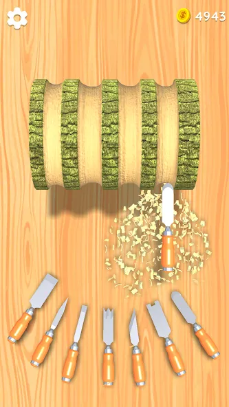 Wood Turning 3D - Carving Game  [МОД Все открыто] Screenshot 3