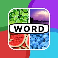 Взломанная 4 Pics 1 Word: Guessing Games  [МОД Все открыто] - полная версия apk на Андроид