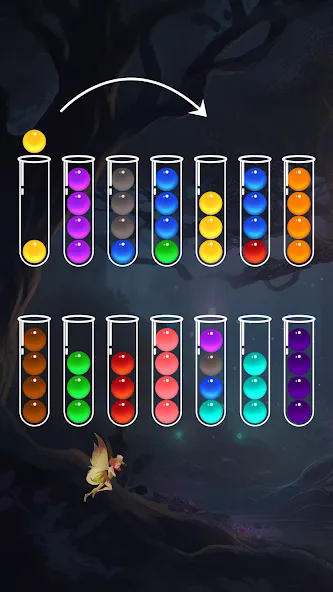 Ball Sort - Color Puzzle Game (Болл Сорт)  [МОД Меню] Screenshot 1