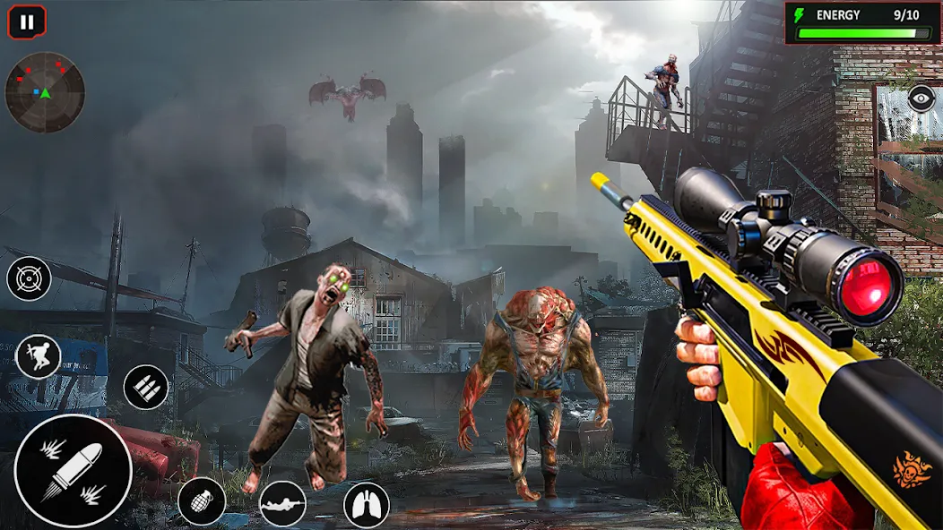 Sniper Zombie Shooting (Зомби стреляющая оффлайн игра)  [МОД Unlocked] Screenshot 1