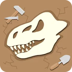 Скачать взлом Dino Fossil Dig - Jurassic Adv (Дино Фоссил Диг)  [МОД Unlimited Money] - полная версия apk на Андроид