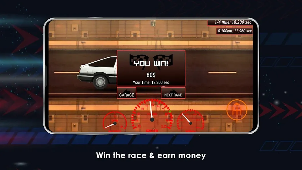 Japan Drag Racing (Драгрейсинг в Японии)  [МОД Много монет] Screenshot 4